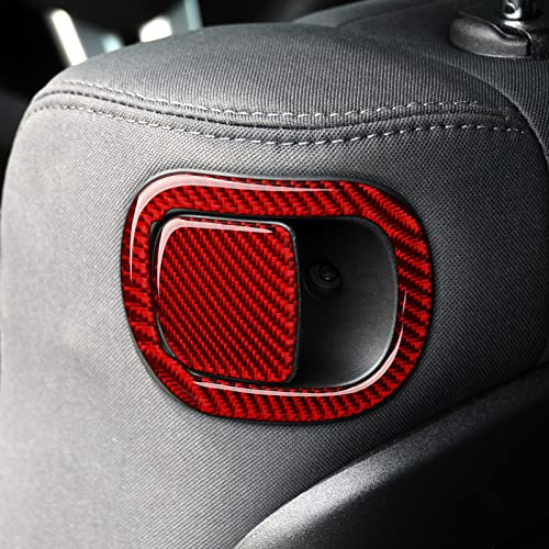 BRMYL Car Seat Adjustment Button Trim Decals for 2015-2023 Dodge Challenger Accessories Carbon Fiber Stickers - Image 5