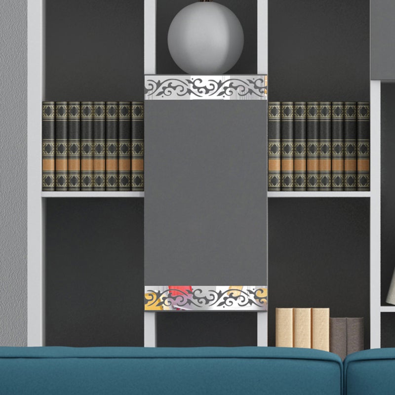 🏠 ملصق جدار مرآة أكريليك حجم كبير فضي - Image 4