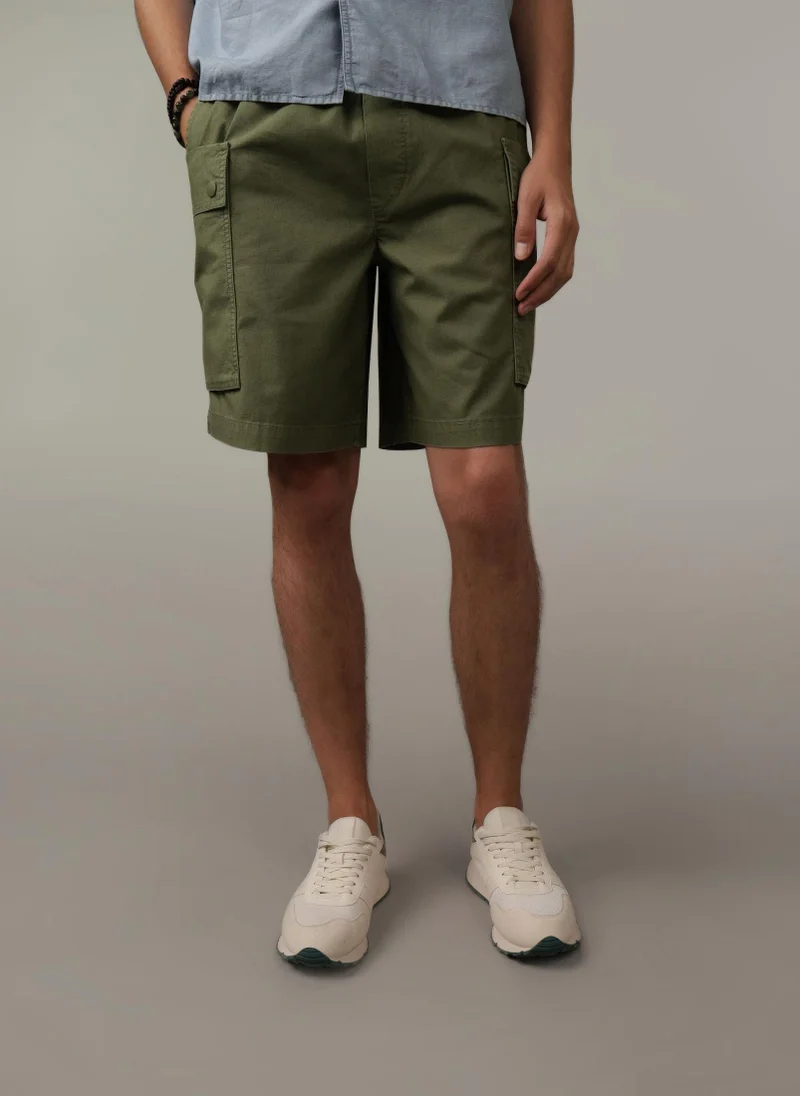 امريكان ايجل Linen Blend Cargo Shorts