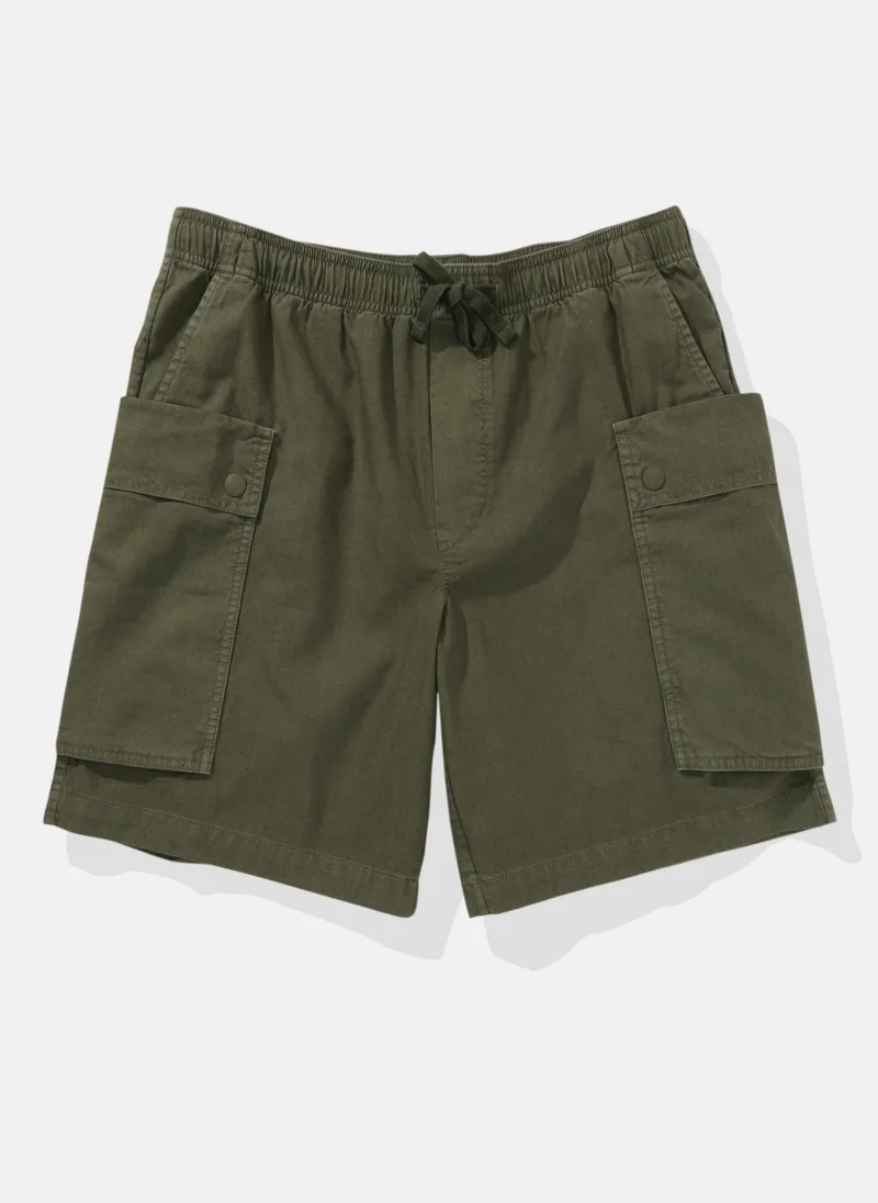 امريكان ايجل Linen Blend Cargo Shorts