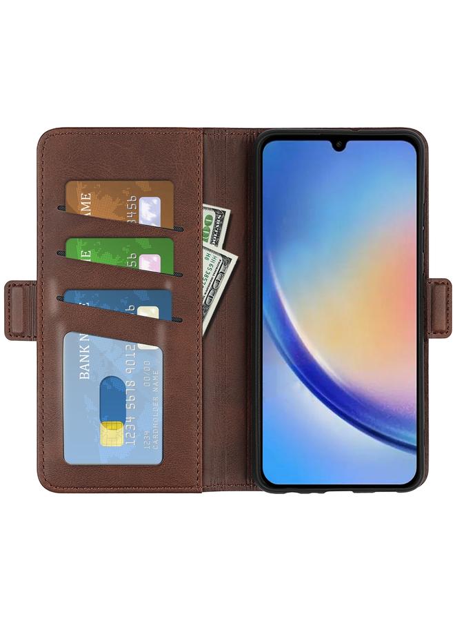 S-TOP Case For Samsung Galaxy A34 Dual-side Magnetic Buckle Horizontal Flip Leather Phone Case - Image 4