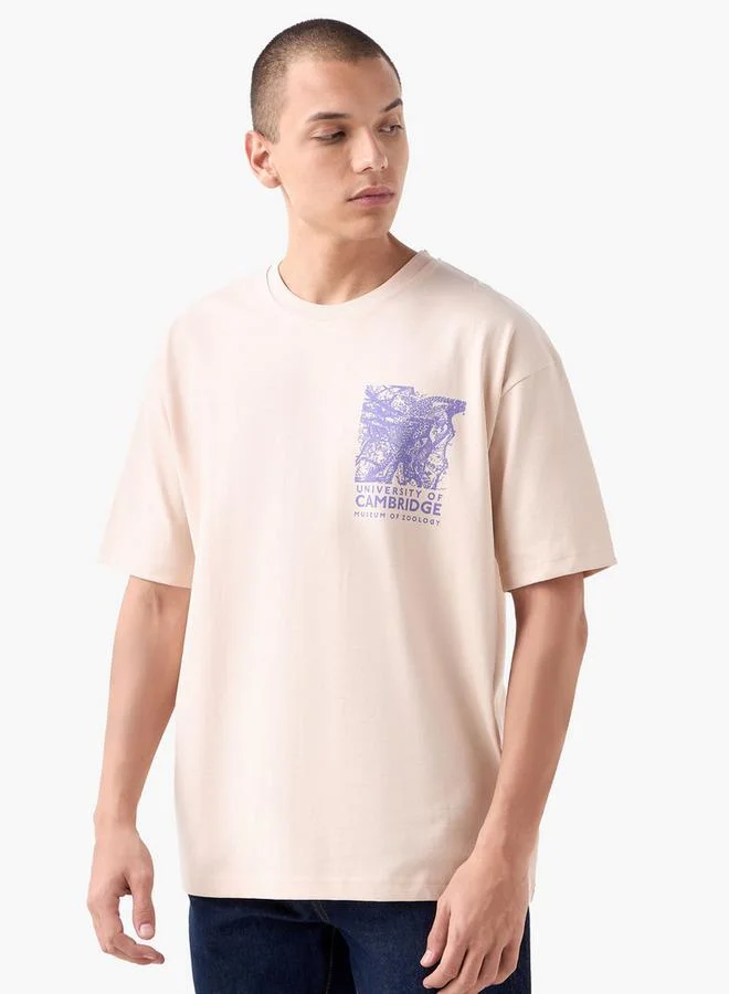 Splash FAV Museum Print T-shirt with Crew Neck