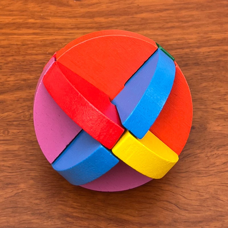 Wooden Toy Factory Full Set Kongming Lock Luban Color Kongming Lock Children Adult Educational Toys - Image 4