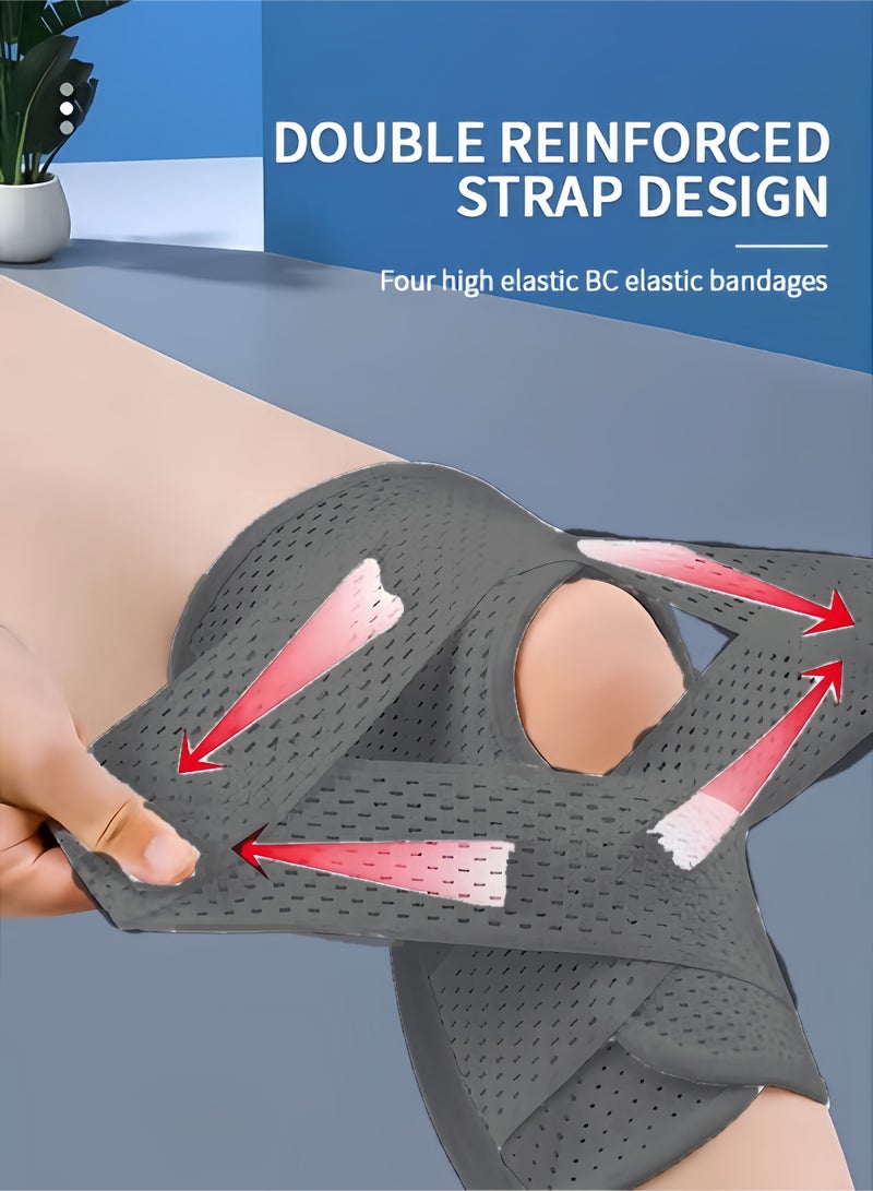 دعامة الركبة مع مثبت جانبي، واقي الركبة لآلام الركبة الممزقة في الغضروف المفصلي ACL MCL، التعافي من إصابات التهاب المفاصل، معدات الحماية الرياضية - Image 3