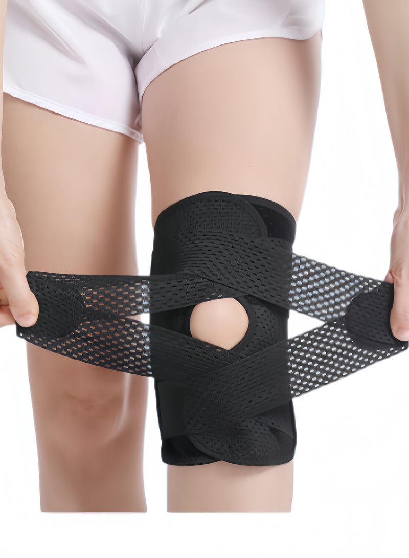 دعامة الركبة مع مثبت جانبي، واقي الركبة لآلام الركبة الممزقة في الغضروف المفصلي ACL MCL، التعافي من إصابات التهاب المفاصل، معدات الحماية الرياضية - Image 1