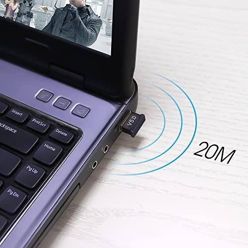 AUSHA® USB Bluetooth 5.0 Adapter Transmitter Bluetooth Receiver Audio Bluetooth Dongle Wireless USB Adapter for Computer PC Laptop - Image 5