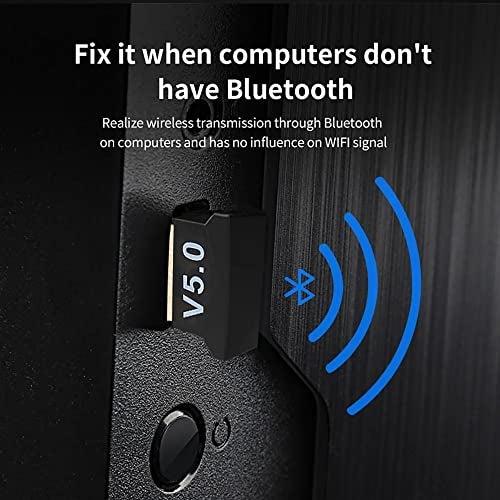 AUSHA® USB Bluetooth 5.0 Adapter Transmitter Bluetooth Receiver Audio Bluetooth Dongle Wireless USB Adapter for Computer PC Laptop - Image 3