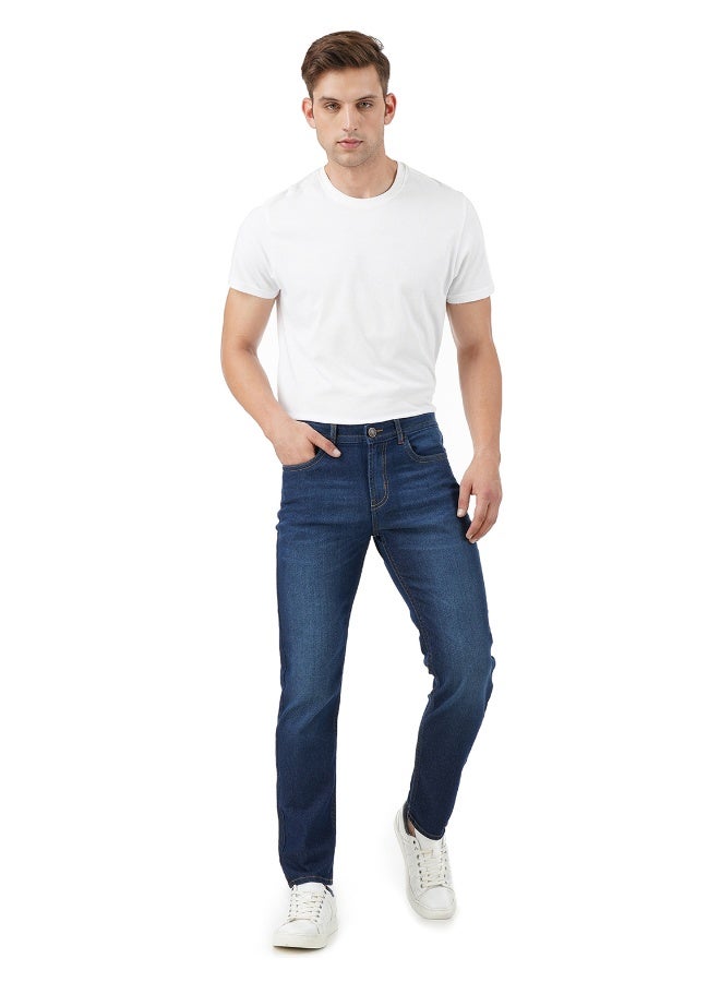 inkd Men's Lightweight Regular Fit Jeans (Aegean, 28) - Image 5