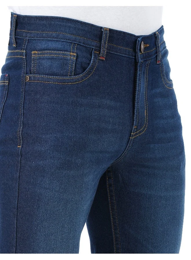 inkd INDIGO - Aegean Men's Regular Fit Jeans - Mid-Rise | Cotton Blend | Stretchable Fabric | Classic 5 Pocket Styling for Men | Best Price UAE