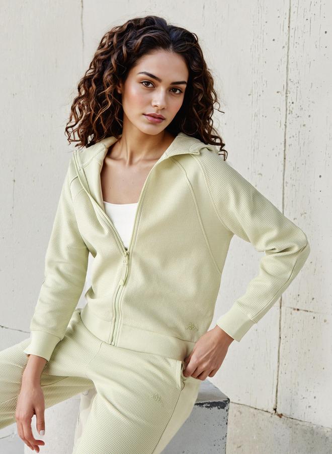 كابا هودي نسائي من كابا بنسيج الوافل - Image 1