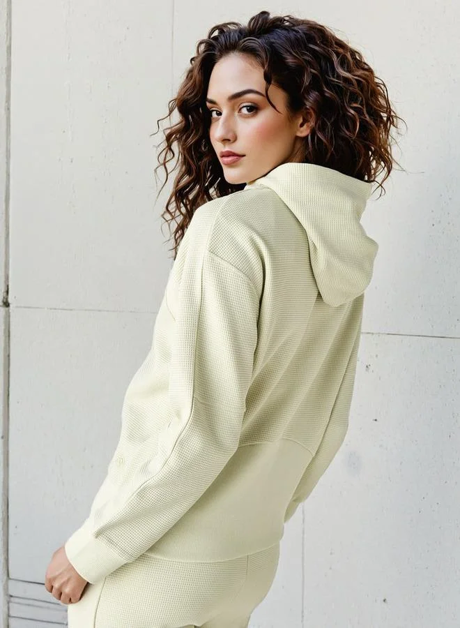 Kappa  Kappa Women's Waffle Textured Hoodie for Women | Best Price UAE