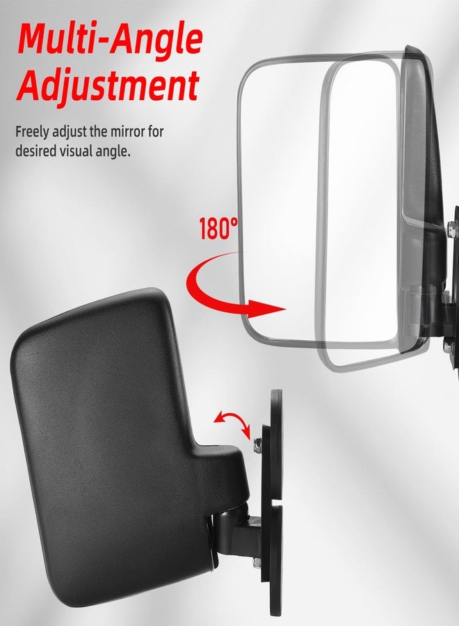 OFIG Universal Magnetic Tractor Mirrors, Side Mirrors for Tractors, Golf Carts, Forklifts, Lawn Movers, Small Dozers, Compatible with John Deere, Kubota B BX Mahindra Tractor Accessories - Image 4