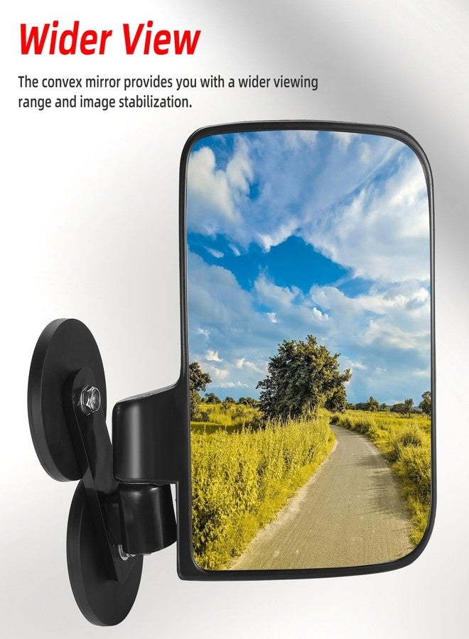 OFIG Universal Magnetic Tractor Mirrors, Side Mirrors for Tractors, Golf Carts, Forklifts, Lawn Movers, Small Dozers, Compatible with John Deere, Kubota B BX Mahindra Tractor Accessories - Image 3