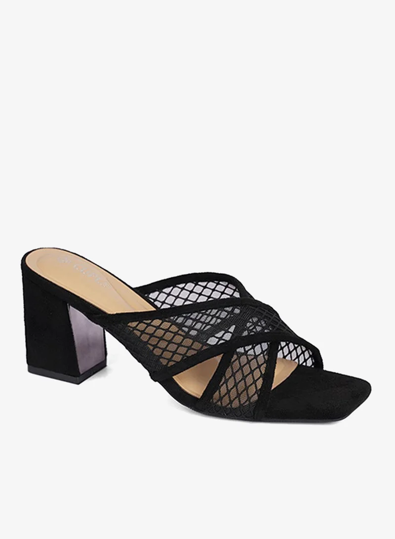 Cuple Ladies Slip-on cross strap Sandals