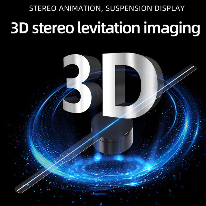 3D Hologram Fan 16.5In 244PCS LED Lights 1024*800 Resolution - Brighter Clearer Display Wifi Remote App Control for Indoor Show Rooms Exhibition Shopping Malls Airport Display - Image 4