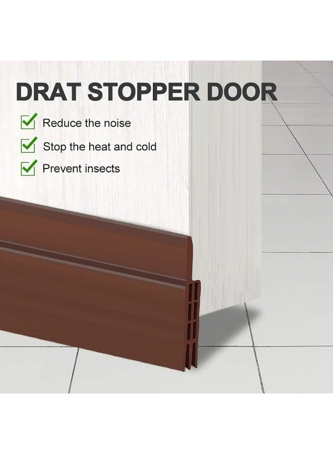 SKY-TOUCH Door Seal Strip Door Draft Stopper, Self Adhesive Soundproof Door Sweep Weather Stripping, Doors Draft Excluder for Blocking Bugs, Air, Dust (1 Meter*1pcs) - Image 3