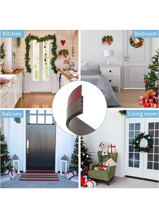 SKY-TOUCH SKY-TOUCH Door Seal Strip Door Draft Stopper, Self Adhesive Soundproof Door Sweep Weather Stripping, Doors Draft Excluder for Blocking Bugs, Air, Dust  - Image 3