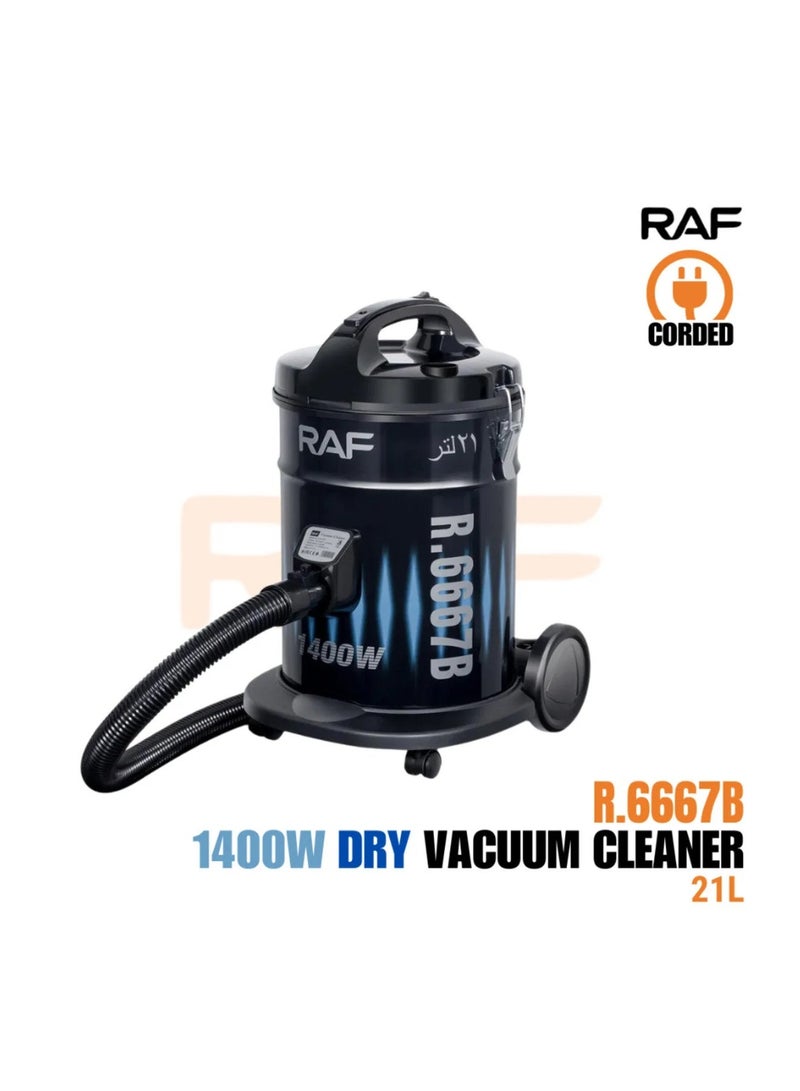 RAF R.6667B 1400W Dry Vacuum Cleaner, High Suction Power. - Image 3