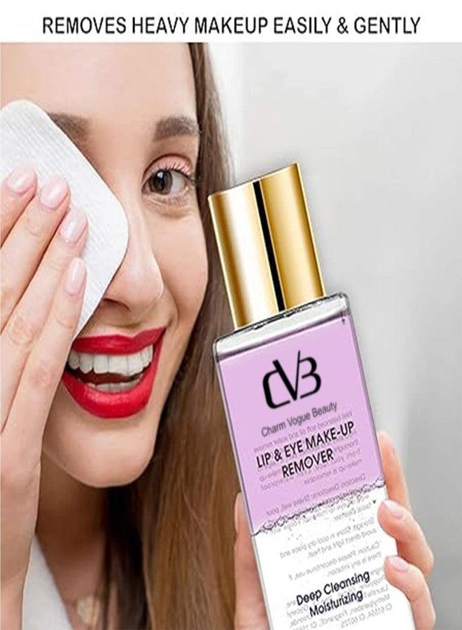 CVB Lip & Eye Makeup Remover - 120ml | Deep Cleansing & Moisturizing Formula | Gently Removes Waterproof Makeup | Suitable for All Skin Types (1, Pink) - Image 2