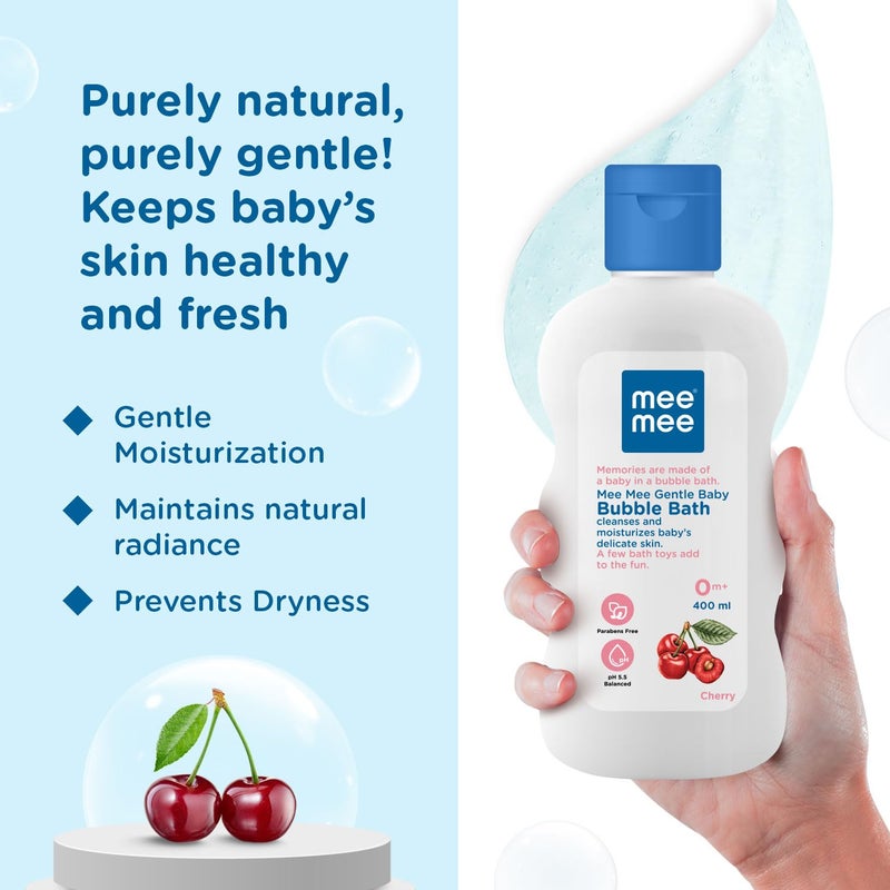 Mee Mee Gentle Baby Bubble Bath, Cherry Extracts, 500 ml - Image 4