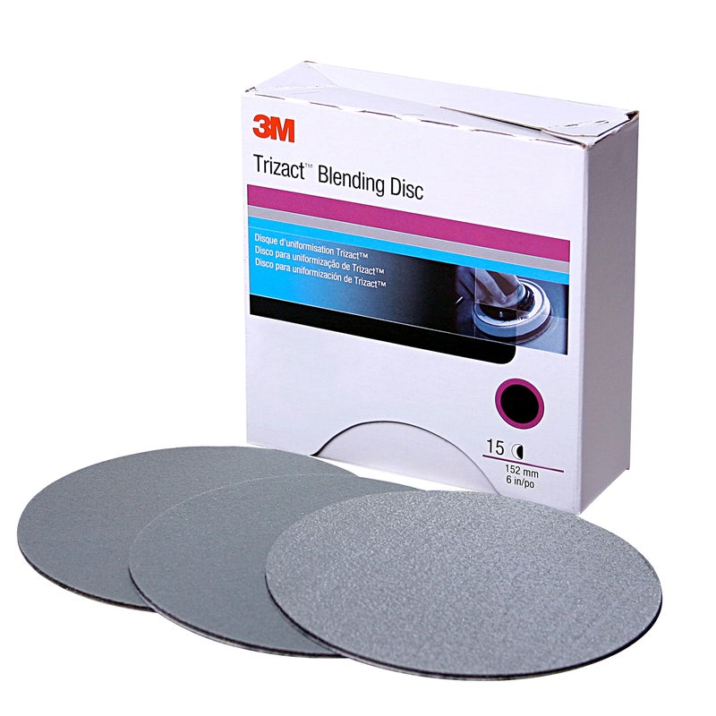 3M 3M 02091 Trizact Hookit 3 inch P1000 Grit Blending Disc , Gray - Image 1