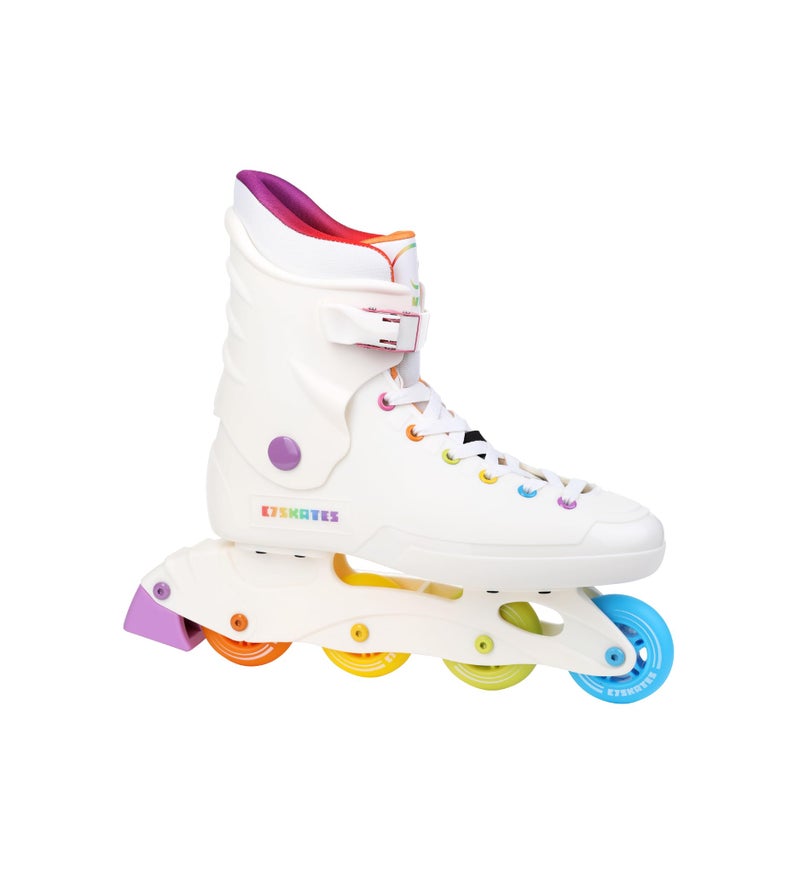 C SEVEN C7skates Nostalgic Adult Inline Skates for Women and Adult (Rainbow, Women's 11 / Men's 10) - Image 1