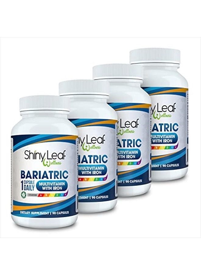 Shiny Leaf Daily Bariatric Multivitamin with 45 mg of Iron 90 Ct Capsule for Post Weight Loss Surgery (WLS), Sleeve, and Mini Gastric Bypass Patients (1 Year Supply)  - Image 1