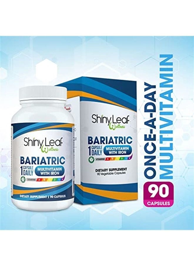 Shiny Leaf Daily Bariatric Multivitamin with 45 mg of Iron 90 Ct Capsule for Post Weight Loss Surgery (WLS), Sleeve, and Mini Gastric Bypass Patients (1 Year Supply)  - Image 5