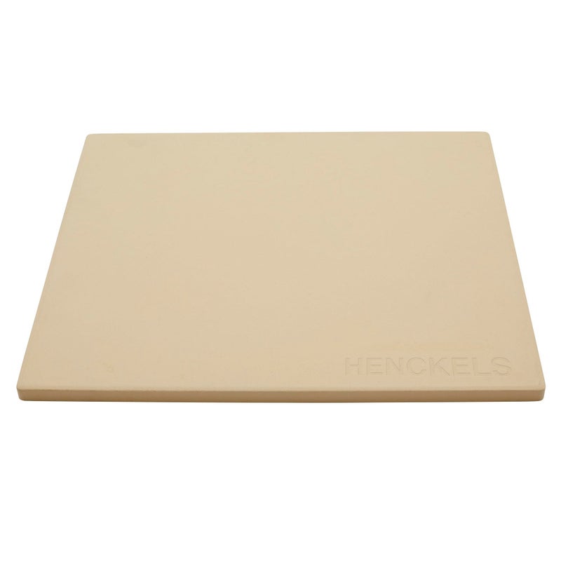 HENCKELS BBQ Pizza Stone for Oven and Grill, Cordierite Baking Stone for Crispy Crust, Heavy Duty Ceramic Stone for Outdoor Pizza Cooking, White - Image 1