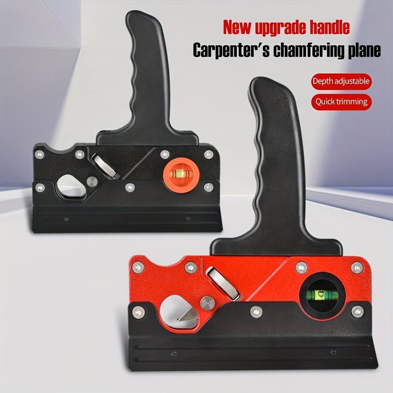 1pc Red 45 Degree Chamfer Plane For Wood Hand Woodworking Planer For Edge Trimming Flattening And Corner Shaping - Image 4