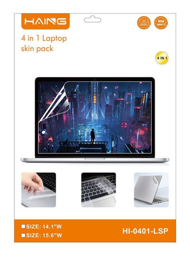 Haing Laptop Skin Protector Sticker 4in 1 - Size 14.1 - Image 1