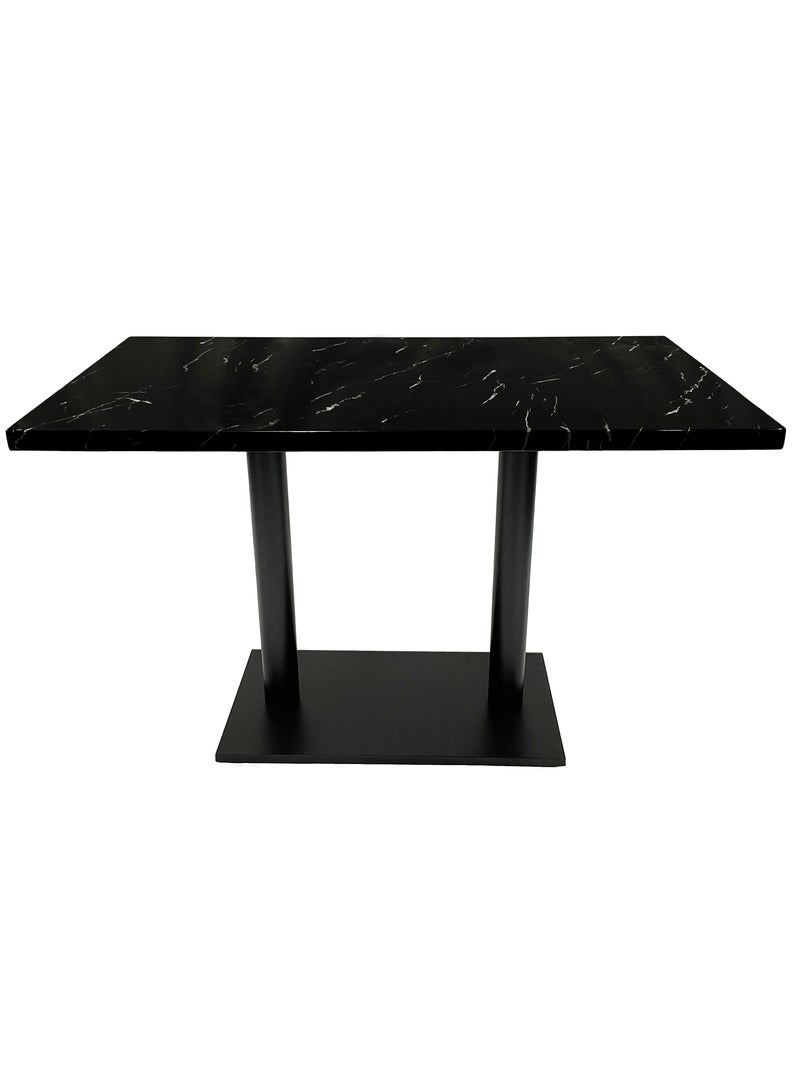 ميبل لديكور المنزل Maple Home Modern Dining & Coffee Table Marble Top Dining Metal Base Kitchen Bar Patio Living Dining Furniture 70*120cm  - Image 1