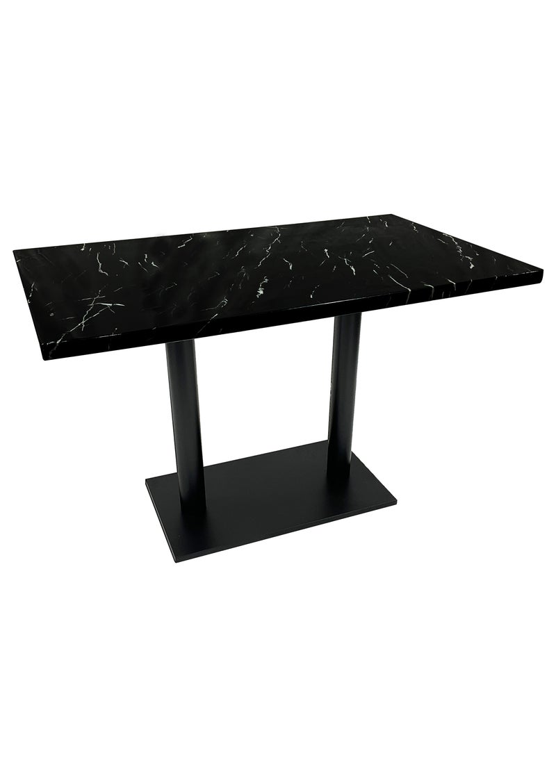 ميبل لديكور المنزل Maple Home Modern Dining & Coffee Table Marble Top Dining Metal Base Kitchen Bar Patio Living Dining Furniture 70*120cm  - Image 2