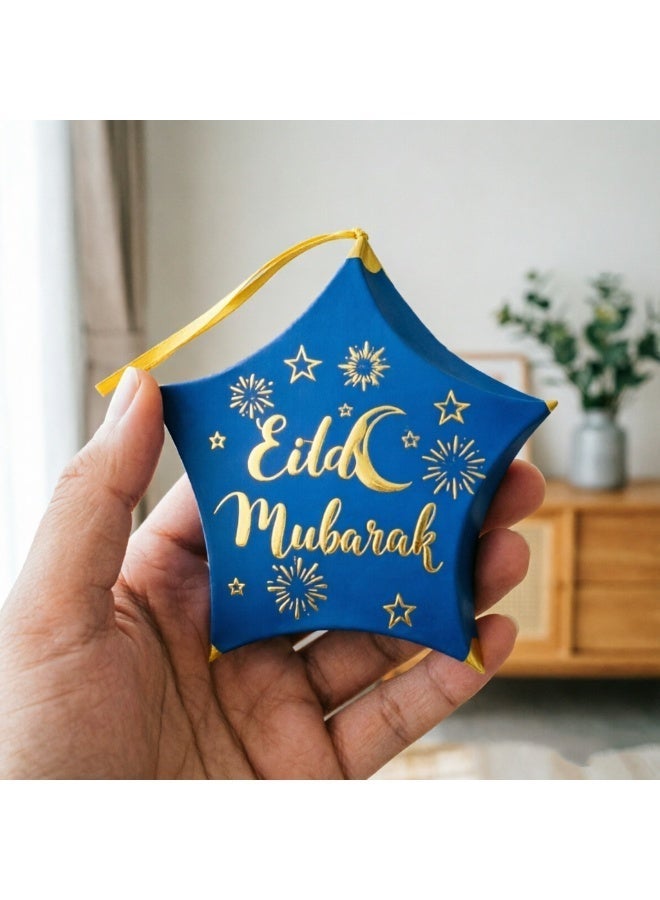 MS Eid Mubarak Candy Star Shaped Ramadan Box Muslim Ramadan Gift Bags Eid Mubarak Party Favors Decorations Paper Ramadan Treat Boxes Eid Favor Box for Eid Party Supplies - Image 5
