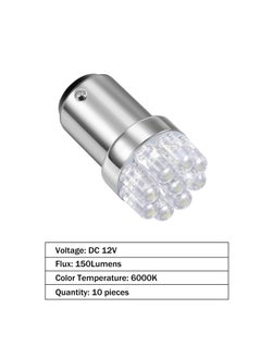 SYOSI Marine LED Replacement Bulb, Boat Navigation Lights BA15D LED Bulb for Boat Lights Bow Stern Marine LED Replacement Boat Accessories Also suitable for motorcycle turn signals (12V 10 Pieces)  - Image 4