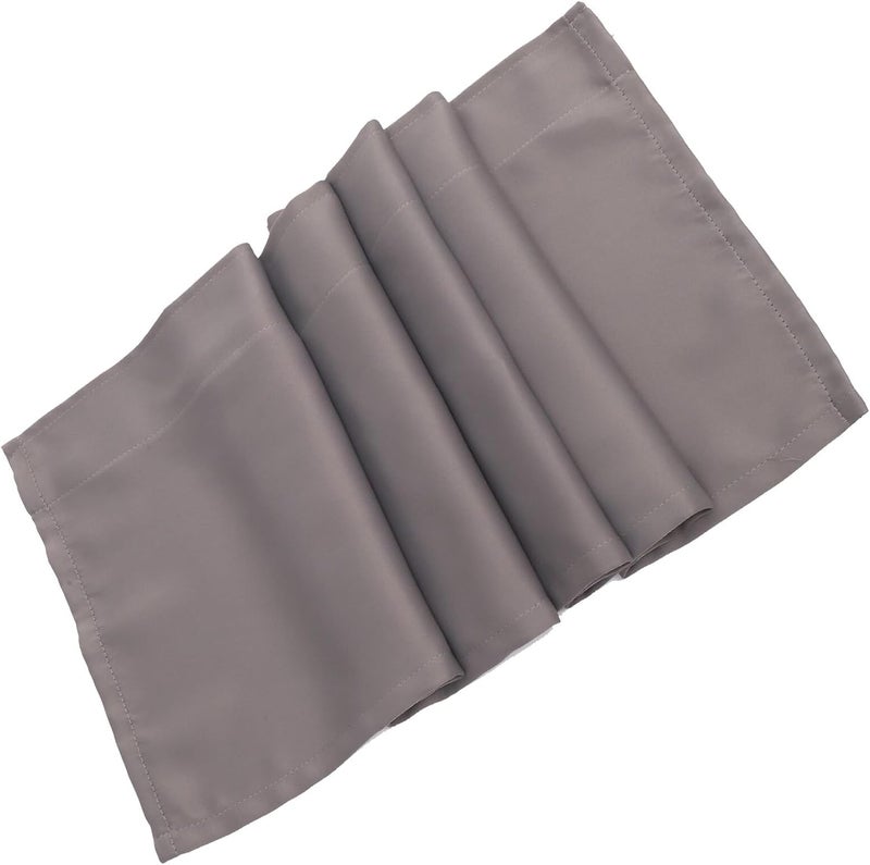 Homoyoyo Kitchen Window Valance Curtain Gray Cotton Short Curtain Panel 45x145cm Solid Valances for Kitchen and Bathroom Windows - Image 1