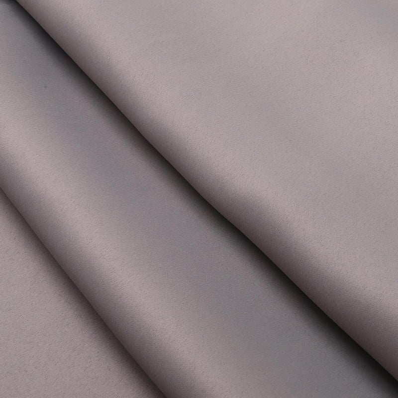 Homoyoyo Kitchen Window Valance Curtain Gray Cotton Short Curtain Panel 45x145cm Solid Valances for Kitchen and Bathroom Windows - Image 5