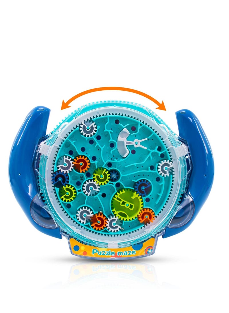 SYOSI Brain Teasers Gravity Ball Game Maze Ball Puzzle Toy Gifts for Kids Teens Adults, Mind Puzzles for Kids 3-8, 3D Maze Puzzle for Kids, Labyrinth Game Marble Maze with Two Steel Marbles - Image 1