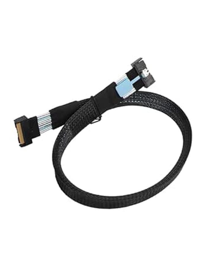 كابل MCIO 8i إلى MCIO 8i PCIE5 32 GTs 8 قنوات 74 دبوس SAS 19.7 بوصة لمركز البيانات بطاقة واجهة شبكة عالية السرعة مصفوفة RAID - Image 1