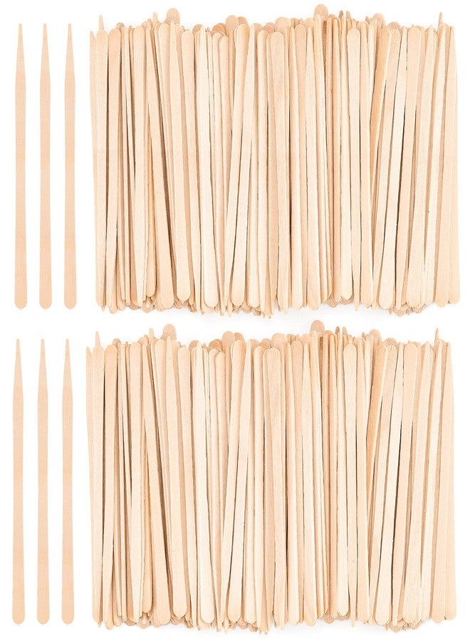 EWVVSS 1200-Pcs Eyebrow Wax Sticks for Hair Removal, Small Wooden Waxing Sticks, Wax Spatulas Sticks, Precision Brow Wax Sticks, Applicator Sticks for Facial Waxing - Image 1