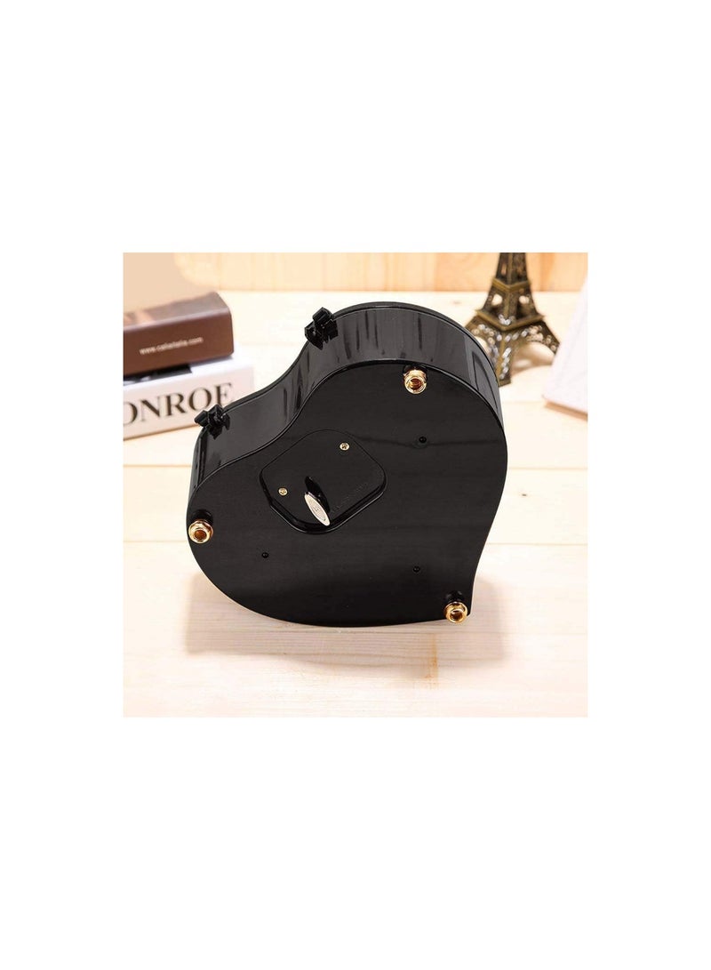 general Music Box with Ballerina Heart Shaped Musical Toys - Music Box Gift for Christmas, Valentine's Day and Birthday (Brown) - Image 5