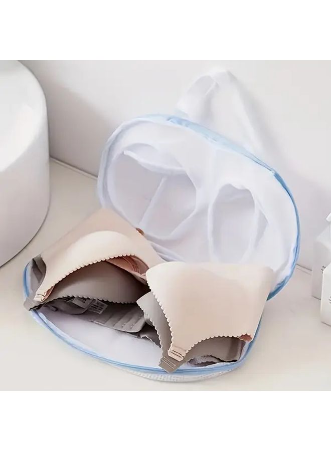 Grey Heavy Duty Mesh Laundry Bag With Zipper For Delicates All Washers - Image 4