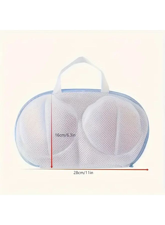 Grey Heavy Duty Mesh Laundry Bag With Zipper For Delicates All Washers - Image 3