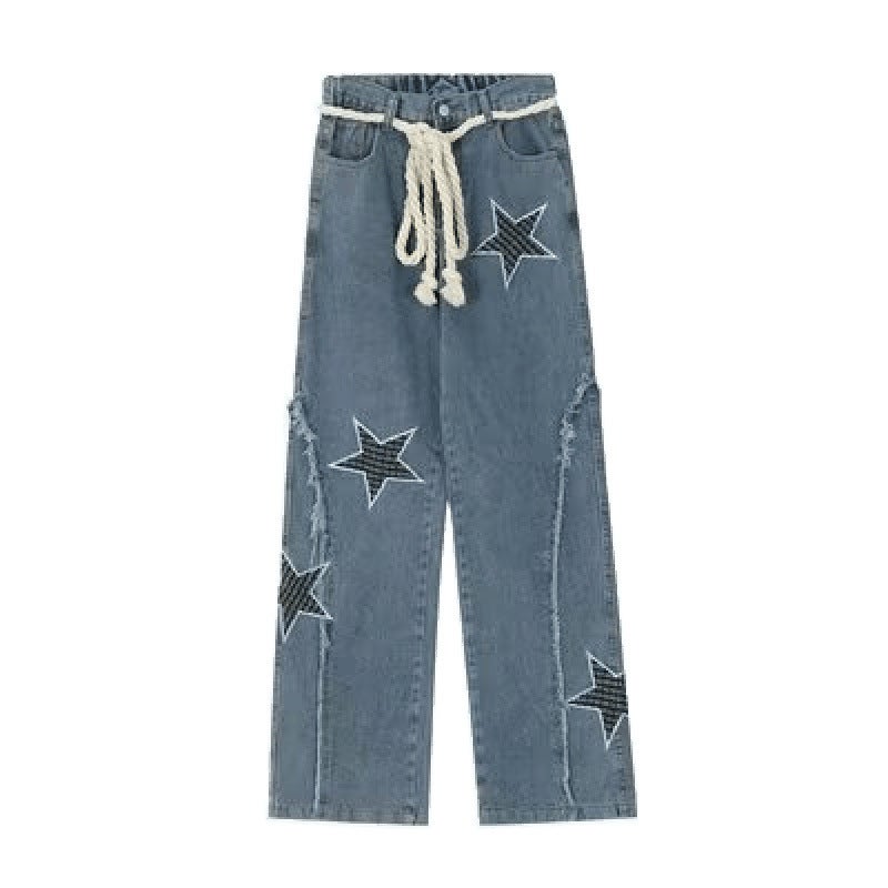 Unisex Classic Denim Jeans Loose Fit Daily Outdoor Wear - Image 5