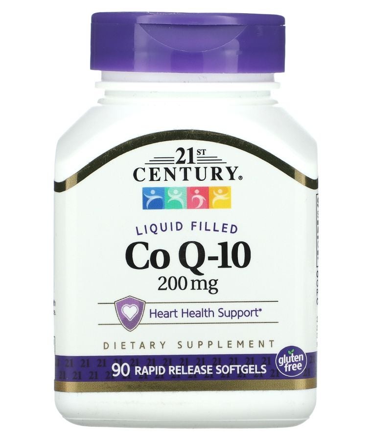 Liquid Filled CoQ-10 200 mg 90 Rapid Release Softgels