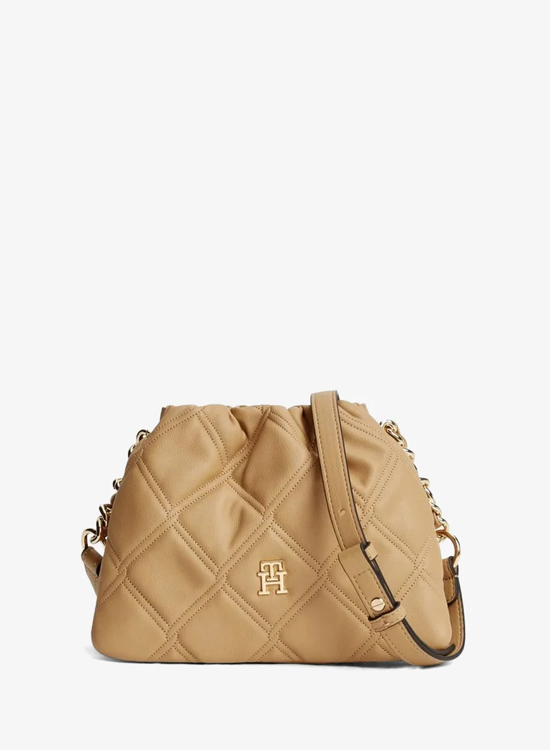 Quilted Chain TH Monogram Crossbody Bag