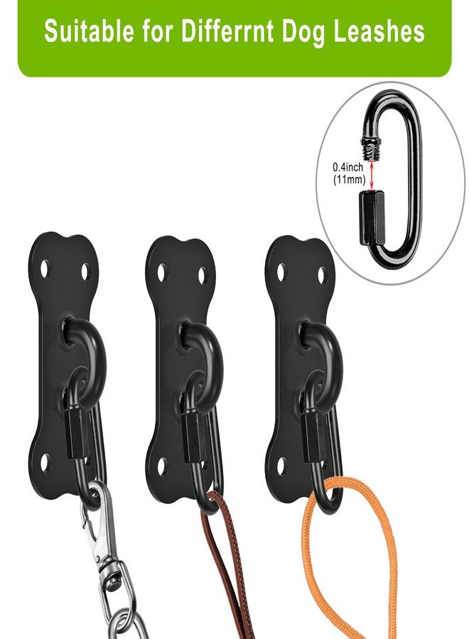 Lifeswell Dog Leash Holder for Wall, Heavy Duty Hook for Lead Management, Easy to Install, Fully Welded Hook for Indoor & Outdoor Use, Black - Image 3