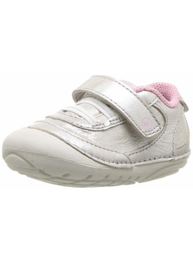 baby girls Soft Motion Jazzy Sneaker, Champagne, 4 Toddler US
