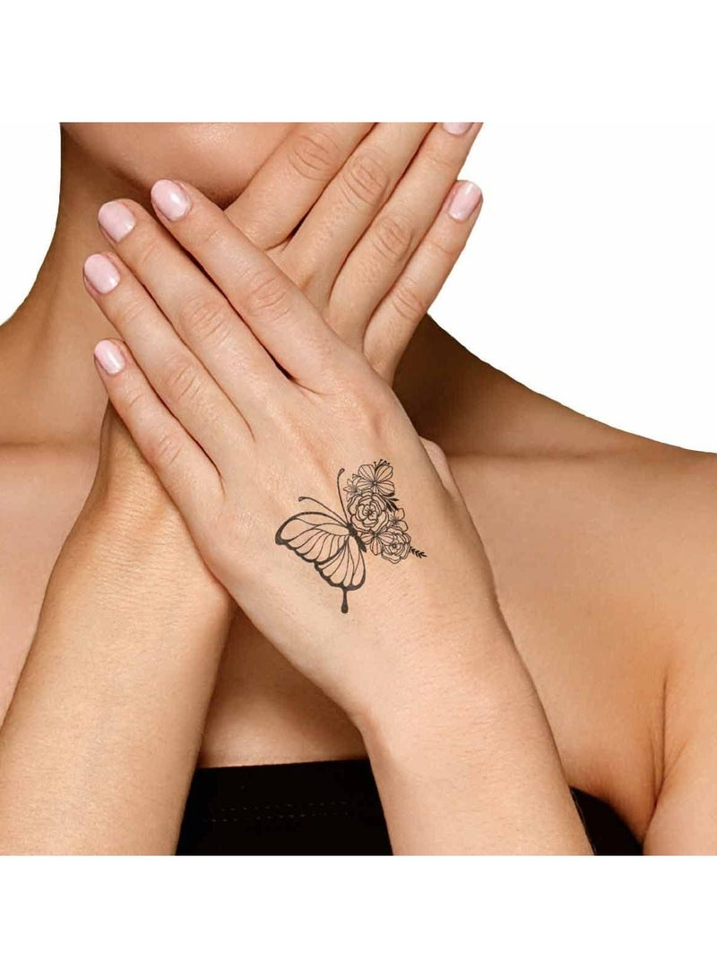Le Inka Temporary Tattoos Water-Permeable Breathable Long Lasting Lasts 1-2 Weeks Premium Plant-Based Men & Women Verdes
