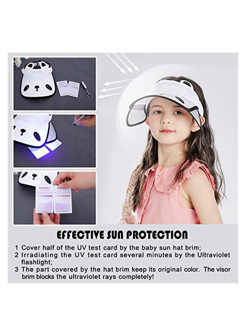 SYOSI, Kids Adjustable Sun Visors Hats with Retractable Brim to prevent UV  Damage - Image 2